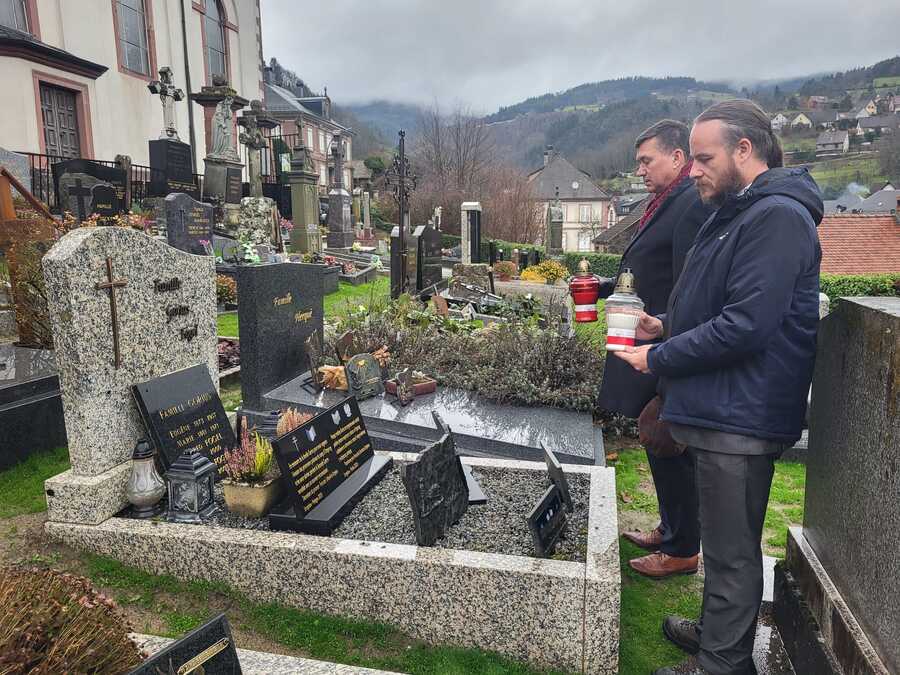 Wizyta delegacji z IPN na obchodach 80. rocznicy wyzwolenia Fréland – 7 grudnia 2024. Fot. Maria Rejman (IPN)