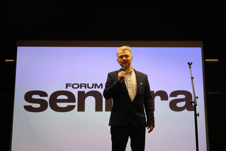 Marcin Żminkowski podczas Grudniowego Forum Seniora w Rzeszowie – 9 grudnia 2024. Fot. Katarzyna Gajda-Bator (IPN)
