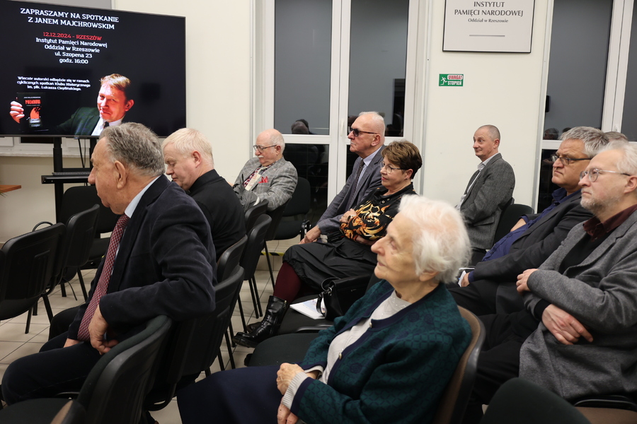 Spotkanie autorskie z prof. Janem Majchrowskim – Rzeszów, 12 grudnia 2024. Fot. Katarzyna Gajda-Bator (IPN)