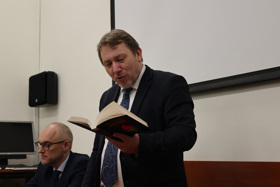 Spotkanie autorskie z prof. Janem Majchrowskim – Rzeszów, 12 grudnia 2024. Fot. Katarzyna Gajda-Bator (IPN)