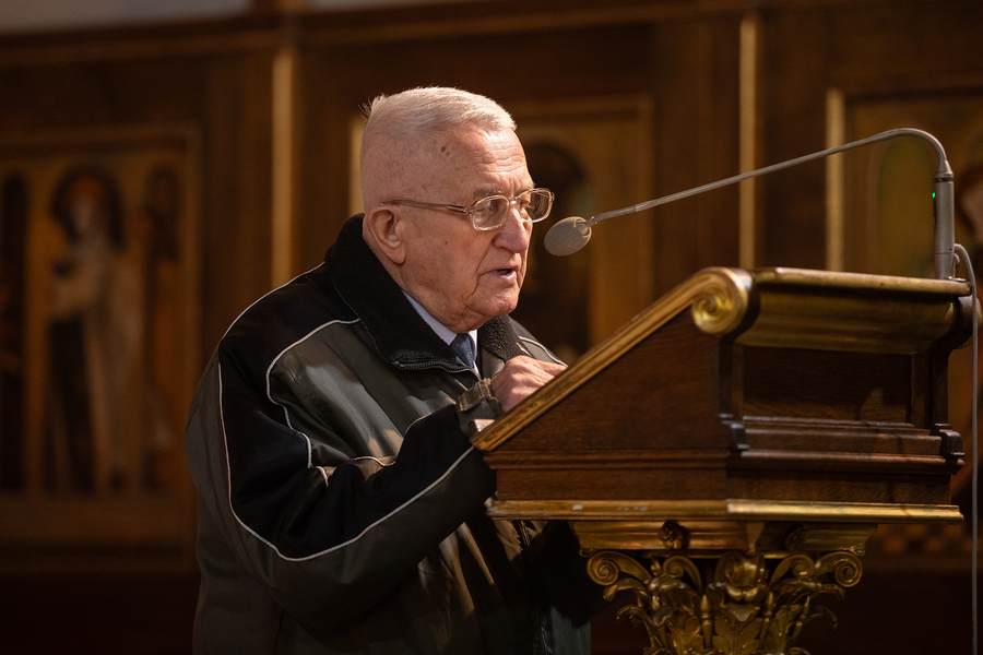 Marian Irzyk na obchodach 43. rocznicy wprowadzenia stanu wojennego – Rzeszów, 13 grudnia 2024. Fot. Igor Witowicz (IPN)