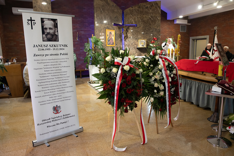 Pogrzeb śp. Janusza Szkutnika – Rzeszów, 28 grudnia 2024. Fot. Igor Witowicz (IPN)