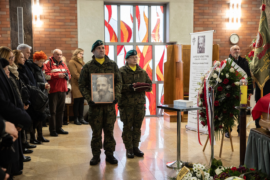 Pogrzeb śp. Janusza Szkutnika – Rzeszów, 28 grudnia 2024. Fot. Igor Witowicz (IPN)