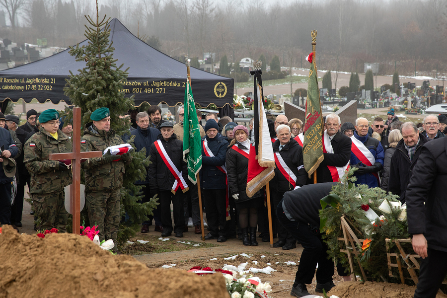 Pogrzeb śp. Janusza Szkutnika – Rzeszów, 28 grudnia 2024. Fot. Igor Witowicz (IPN)