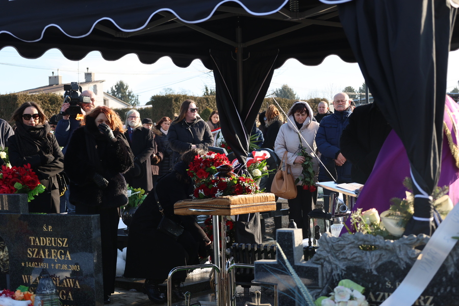 Pogrzeb Józefa Matusza – byłego dyrektora TVP3 Rzeszów –Krasne, 17 stycznia 2025. Fot. Katarzyna Gajda-Bator (IPN)