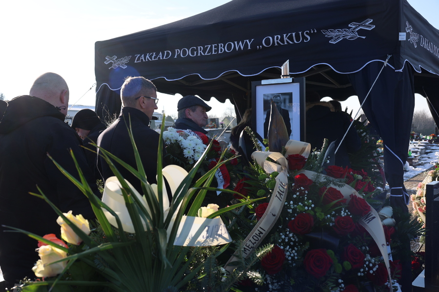 Pogrzeb Józefa Matusza – byłego dyrektora TVP3 Rzeszów –Krasne, 17 stycznia 2025. Fot. Katarzyna Gajda-Bator (IPN)