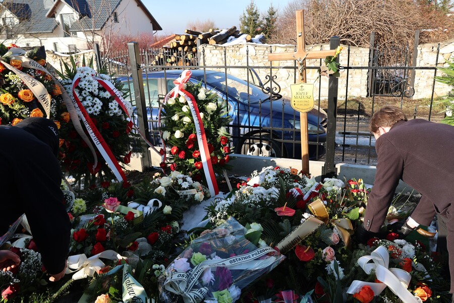 Pogrzeb Józefa Matusza – byłego dyrektora TVP3 Rzeszów –Krasne, 17 stycznia 2025. Fot. Katarzyna Gajda-Bator (IPN)