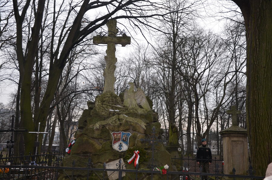 Obchody 162. rocznicy Powstania Styczniowego 1863-2025 – Stary Cmentarz w Rzeszowie, 22 stycznia 2025. Fot. Łukasz Chrobak (IPN)