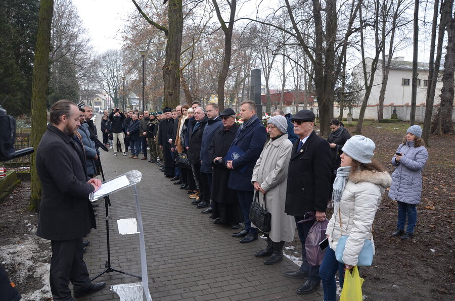 Obchody 162. rocznicy Powstania Styczniowego 1863-2025 – Stary Cmentarz w Rzeszowie, 22 stycznia 2025. Fot. Łukasz Chrobak (IPN)