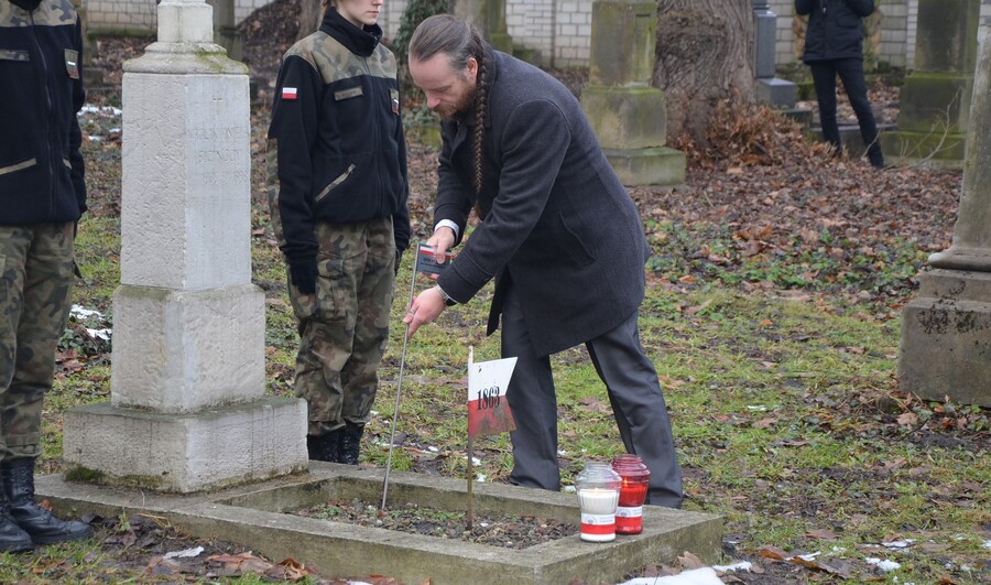 Obchody 162. rocznicy Powstania Styczniowego 1863-2025 – Stary Cmentarz w Rzeszowie, 22 stycznia 2025. Fot. Łukasz Chrobak (IPN)