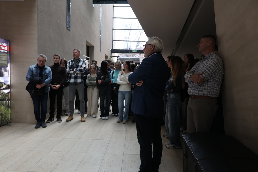 Prezentacja wystawy „Szlaki Nadziei. Odyseja Wolności“ oraz filmu „Trzy śmierci Meriana Coopera” – Przemyśl, 3 lutego 2025. Fot. Katarzyna Gajda-Bator (IPN)