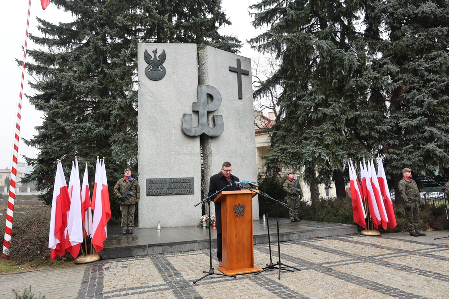 Obchody 83. rocznicy przekształcenia Związku Walki Zbrojnej w Armię Krajową – Rzeszów, 14 lutego 2025. Fot. Katarzyna Gajda-Bator (IPN)