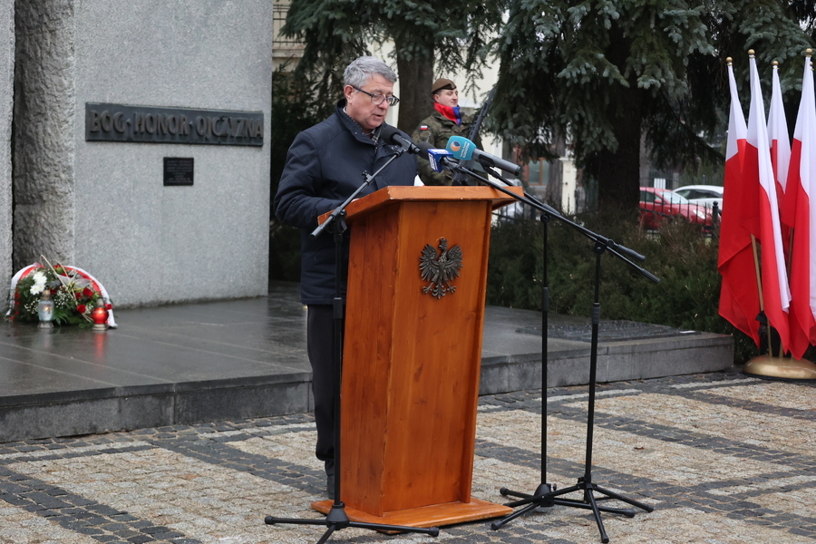Janusz Skotnicki na obchodach 83. rocznicy przekształcenia Związku Walki Zbrojnej w Armię Krajową – Rzeszów, 14 lutego 2025. Fot. Katarzyna Gajda-Bator (IPN)