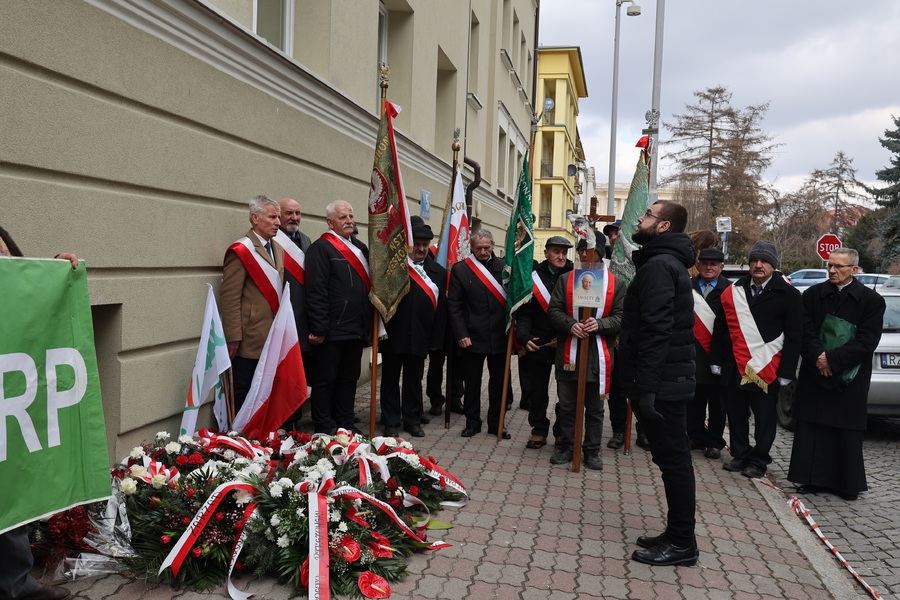 Grzegorz Leszczyński podczas obchodów 44. rocznicy podpisania porozumień rzeszowsko - ustrzyckich – Rzeszów, 16 lutego 2025. Fot. Katarzyna Gajda-Bator (IPN)