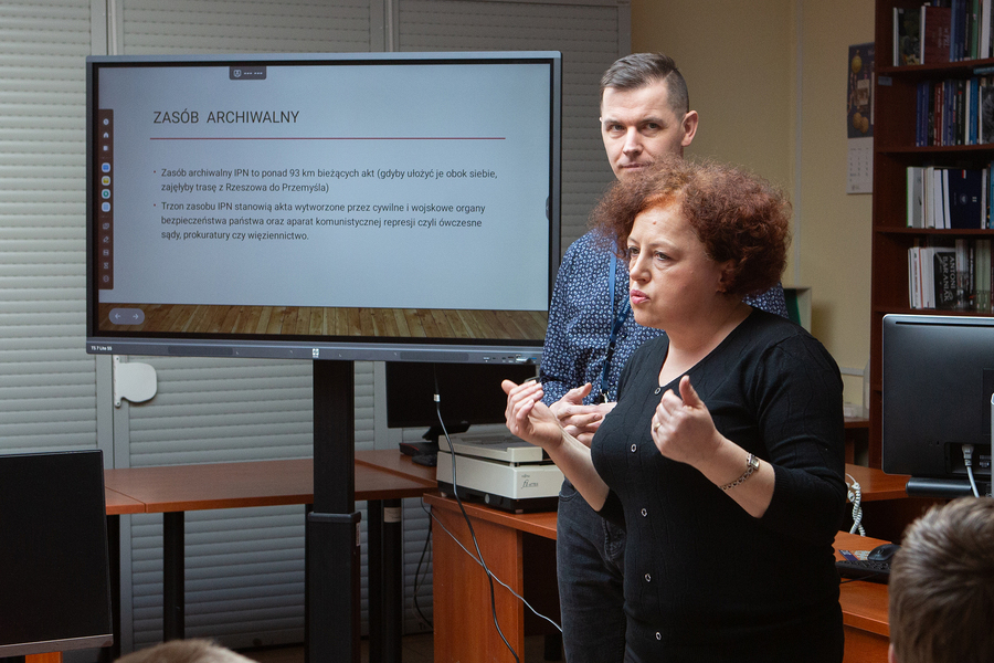 Lekcja archiwalna śladami Żołnierzy Wyklętych – Rzeszów, 5 marca 2025. Fot. Igor Witowicz (IPN)
