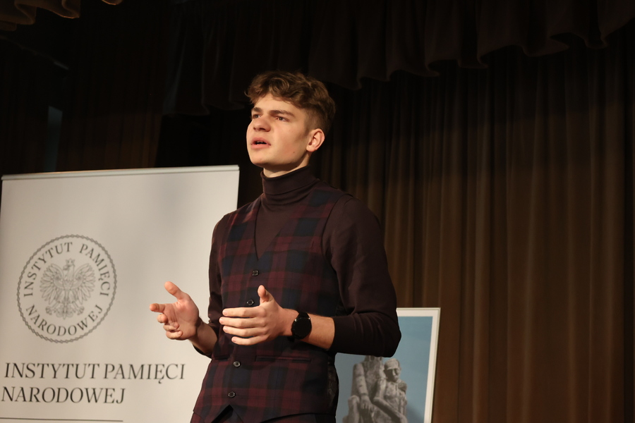 Półfinał XI Ogólnopolskiego Konkursu Recytatorskiego „W kręgu poezji i prozy lagrowej więźniarek obozu KL Ravensbrück im. Wandy Półtawskiej” – Rzeszów, 12 marca 2025. Fot. Katarzyna Gajda-Bator (IPN)