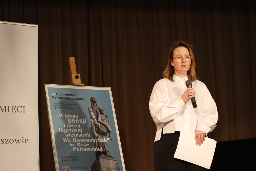 Półfinał XI Ogólnopolskiego Konkursu Recytatorskiego „W kręgu poezji i prozy lagrowej więźniarek obozu KL Ravensbrück im. Wandy Półtawskiej” – Rzeszów, 12 marca 2025. Fot. Katarzyna Gajda-Bator (IPN)