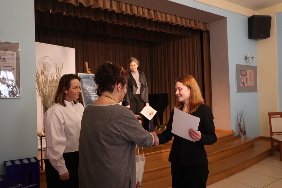Półfinał XI Ogólnopolskiego Konkursu Recytatorskiego „W kręgu poezji i prozy lagrowej więźniarek obozu KL Ravensbrück im. Wandy Półtawskiej” – Rzeszów, 12 marca 2025. Fot. Katarzyna Gajda-Bator (IPN)
