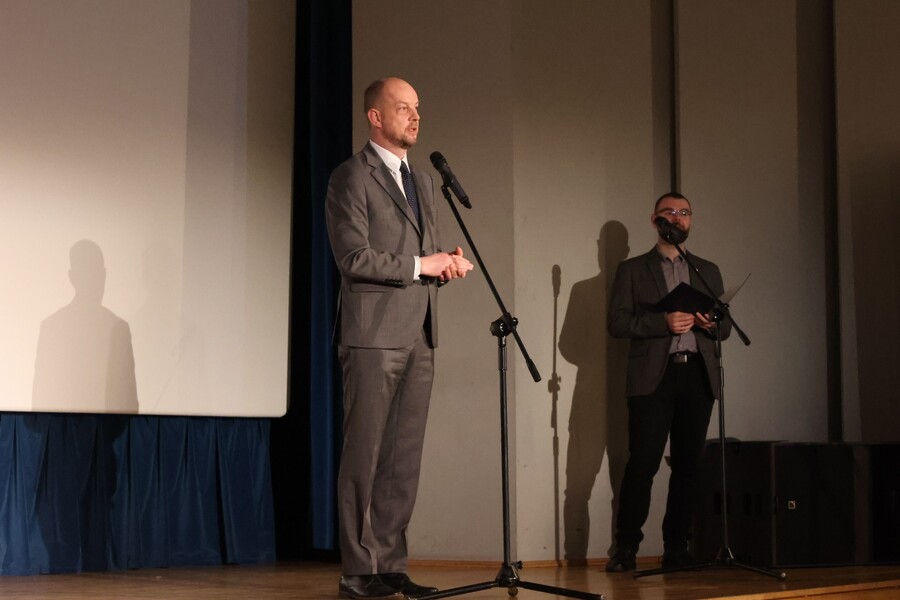 Jakub Izdebski - dyrektor WDK na uroczystości wręczenia Medali Reipublicae Memoriae Meritum – Rzeszów, 19 marca 2025. Fot. Katarzyna Gajda-Bator (IPN)