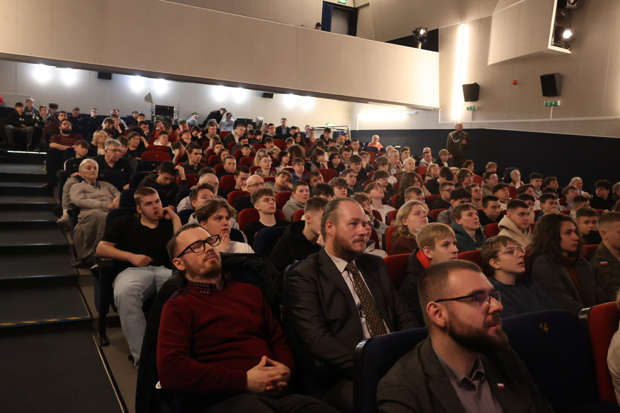 Prelekcja filmu „Trzy śmierci Meriana Coopera“. – Rzeszów, 19 marca 2025. Fot. Katarzyna Gajda-Bator (IPN)