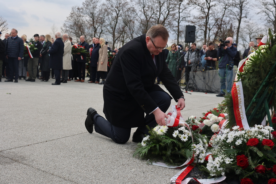 Jan Józef Kasprzyk, doradca prezesa IPN na obchodach Narodowego Dnia Pamięci Polaków ratujących Żydów pod okupacją niemiecką – Markowa, 24 marca 2025. Fot. Katarzyna Gajda-Bator (IPN)