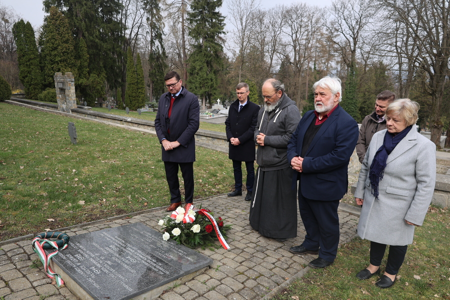 Modlitwa na cmentarzu żołnierzy austro-węgierskich (1914-1918) – Przemyśl, 27 marca 2025. Fot. Katarzyna Gajda-Bator (IPN)