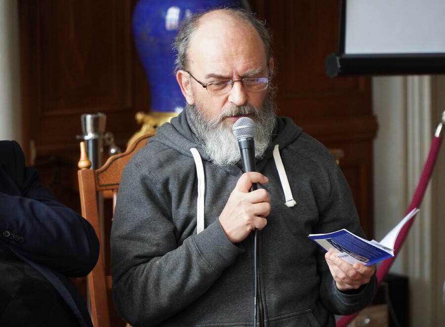 Projekcja filmu dokumentalnego „Droga krzyżowa Janosa Esterhazyego” w reżyserii Artura Janickiego oraz dyskusja – Tarnobrzeg, 28 marca 2025. Fot. Marcin Bukała (IPN)