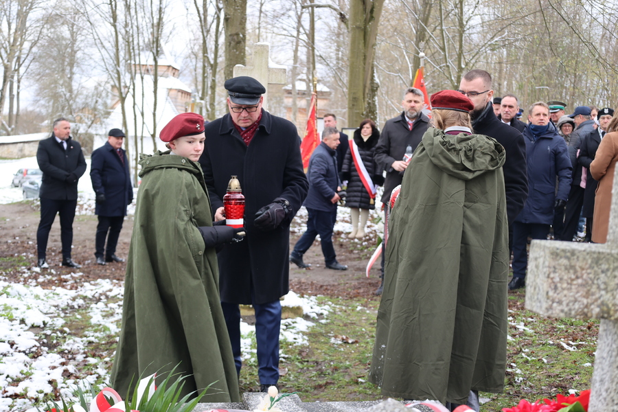 Uroczystość upamiętniająca mieszkańców Radruża zamordowanych przez ukraińskich nacjonalistów z OUN-UPA w latach 1944–1946 – Radruż, 6 kwietnia 2025. Fot. Katarzyna Gajda-Bator (IPN)