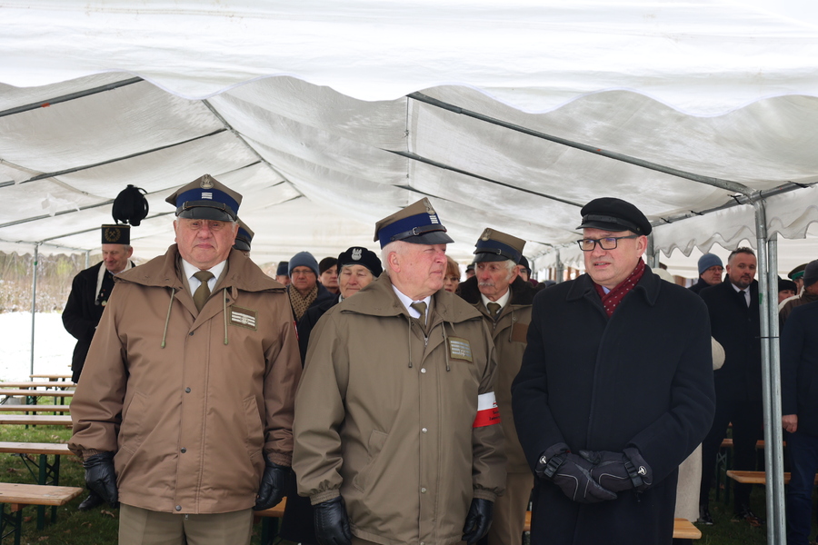 Uroczystość upamiętniająca mieszkańców Radruża zamordowanych przez ukraińskich nacjonalistów z OUN-UPA w latach 1944–1946 – Radruż, 6 kwietnia 2025. Fot. Katarzyna Gajda-Bator (IPN)