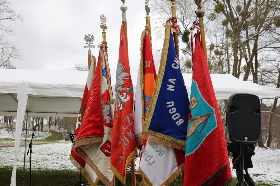 Uroczystość upamiętniająca mieszkańców Radruża zamordowanych przez ukraińskich nacjonalistów z OUN-UPA w latach 1944–1946 – Radruż, 6 kwietnia 2025. Fot. Katarzyna Gajda-Bator (IPN)