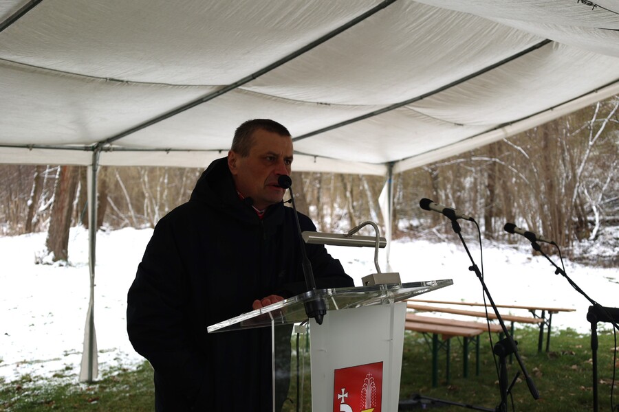 Dr Tomasz Bereza z IPN Rzeszów – Radruż, 6 kwietnia 2025. Fot. Katarzyna Gajda-Bator (IPN)