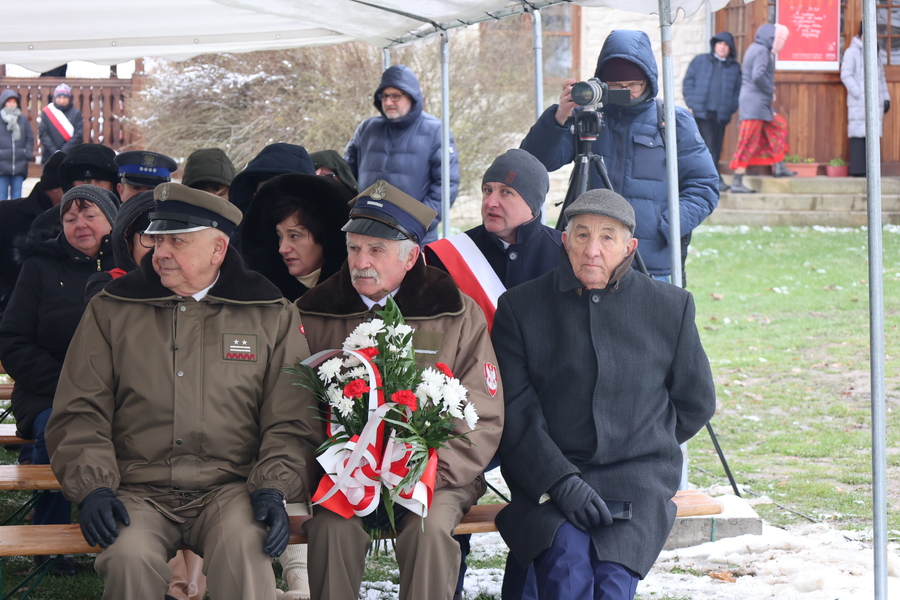 Uroczystość upamiętniająca mieszkańców Radruża zamordowanych przez ukraińskich nacjonalistów z OUN-UPA w latach 1944–1946 – Radruż, 6 kwietnia 2025. Fot. Katarzyna Gajda-Bator (IPN)
