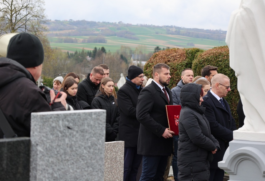 Pogrzeb śp. Weroniki Bar – Markowa, 8 kwietnia 2025. Fot. Radosław Sołek (IPN)