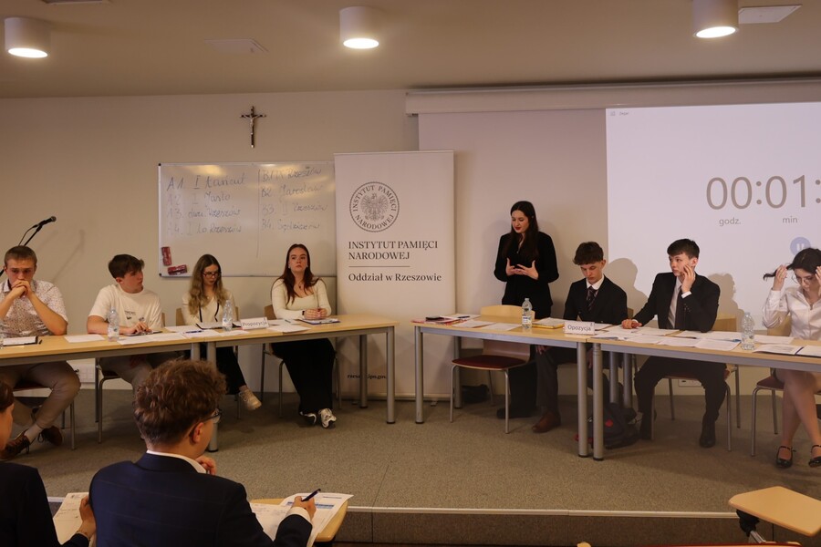 X Turniej Debat Historycznych IPN o Puchar Prezesa IPN – Rzeszów, 15 kwietnia 2025. Fot. Katarzyna Gajda-Bator (IPN)