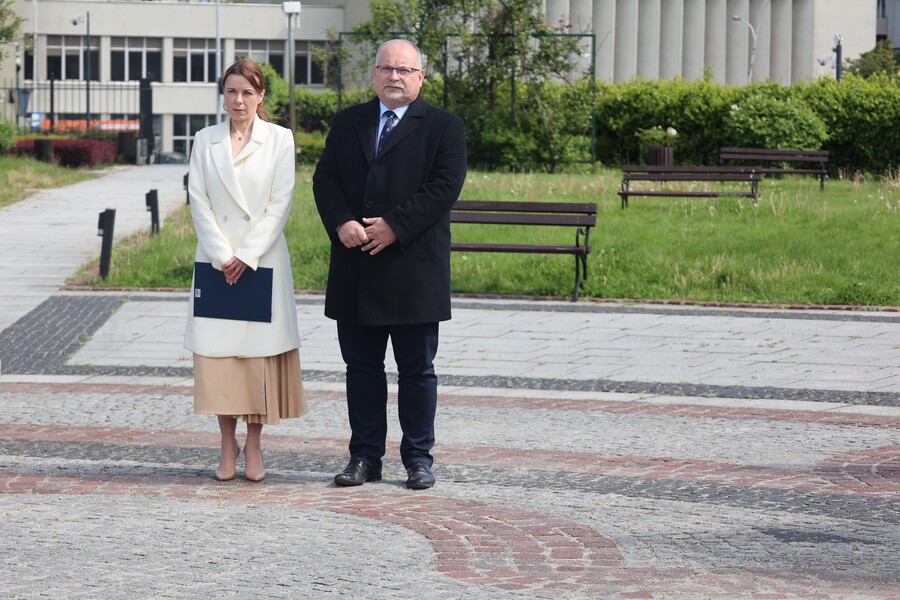 Katarzyna Kyc i dr Jacek Magdoń, autorzy wystawy. Fot. Katarzyna Gajda-Bator (IPN)