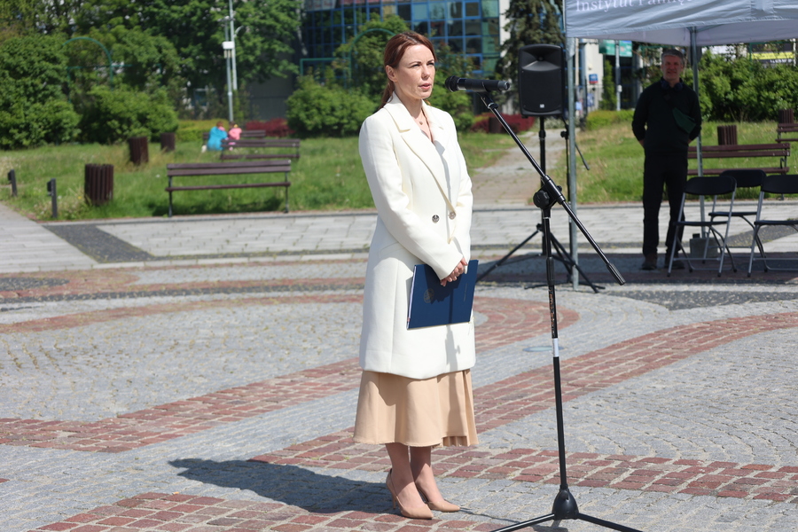 Katarzyna Kyc, współautorka wystawy. Fot. Katarzyna Gajda-Bator (IPN)