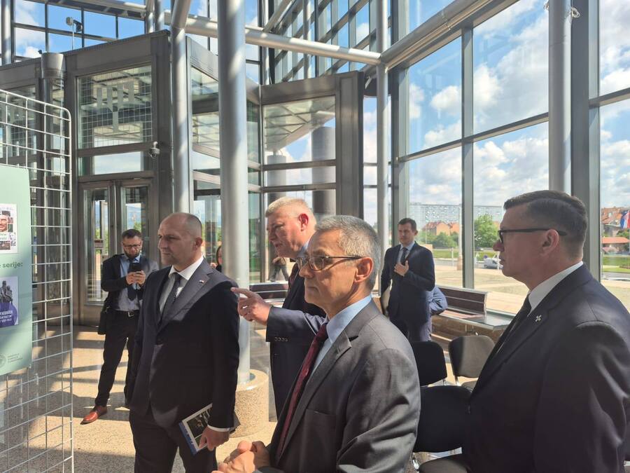 Prezentacja wystawy o gen. Stanisławie Maczku na Festiwalu Historycznym Kliofest w Zagrzebiu – 13 maja 2025.Fot. Marcin Bukała (IPN)