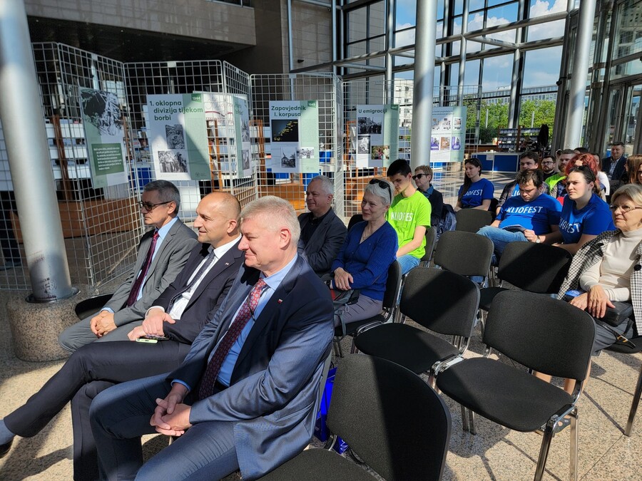 Prezentacja sylwetki i działalności gen. Stanisława Maczka na Festiwalu Historycznym Kliofest w Zagrzebiu – 13 maja 2025. Fot. Mirosław Surdej (IPN)