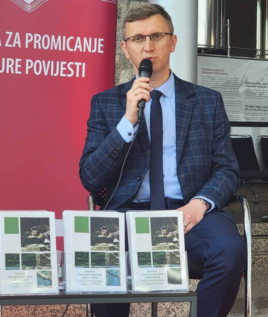 Dr Marcin Bukała na Festiwalu Historycznym Kliofest w Zagrzebiu – 13 maja 2025. Fot. Mirosław Surdej (IPN)