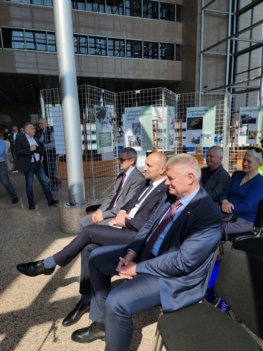 Prezentacja sylwetki i działalności gen. Stanisława Maczka na Festiwalu Historycznym Kliofest w Zagrzebiu – 13 maja 2025. Fot. Mirosław Surdej (IPN)