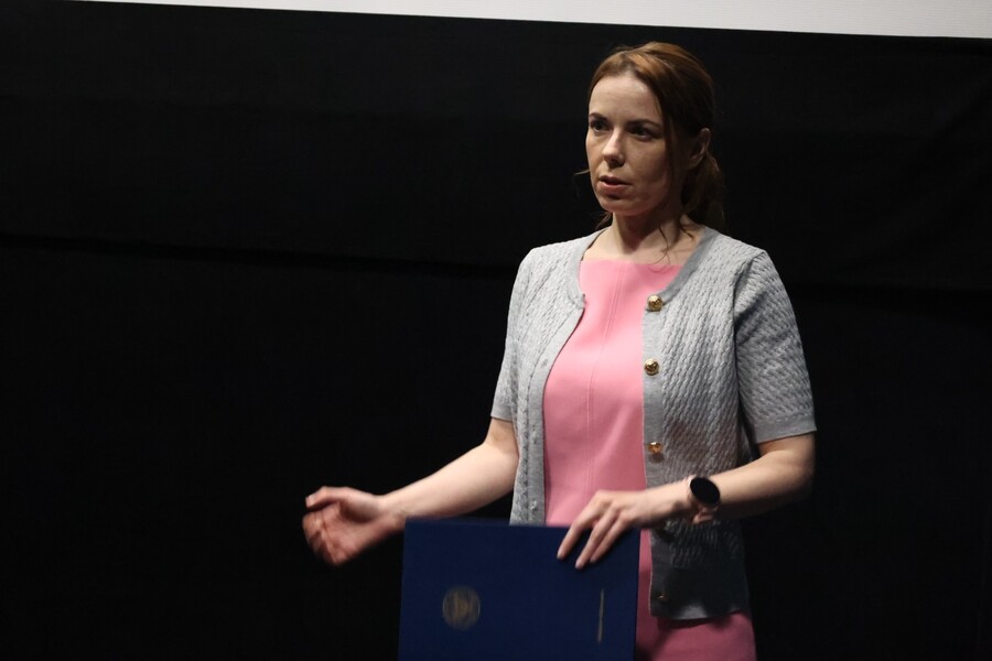 Katarzyna Kyc na pokazie filmu „Janos Esterhazy. Niewymazalna Historia” – Rzeszów, 14 maja 2025. Fot. Katarzyna Gajda-Bator (IPN)