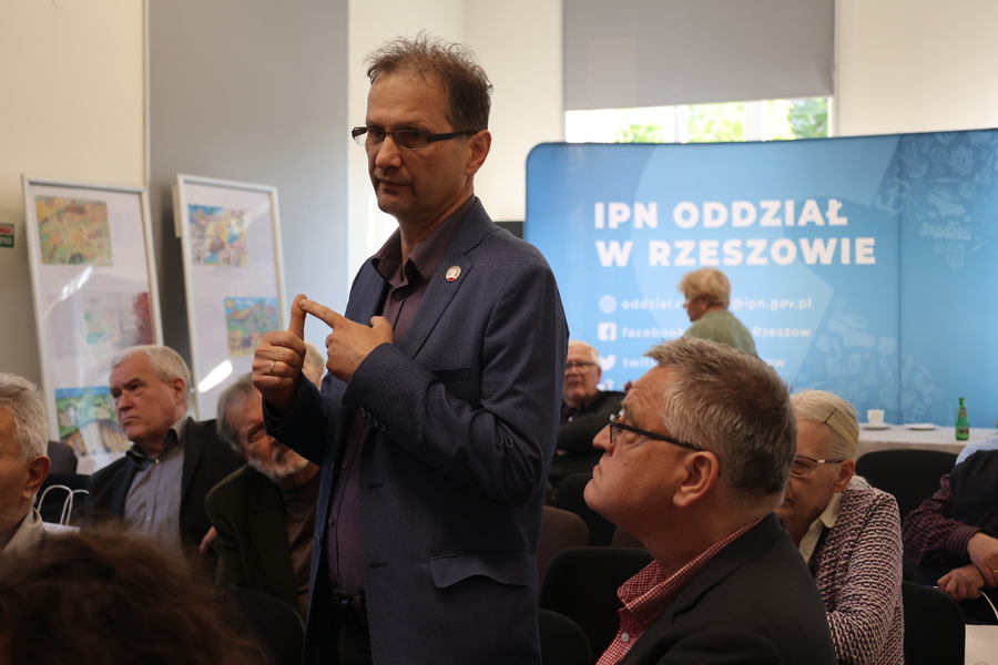 Prezentacja książki dr. Grzegorza Majchrzaka „Stan wojenny. Historia znana, mniej znana i nieznana” – Rzeszów, 20 maja 2025. Fot. Katarzyna Gajda-Bator (IPN)