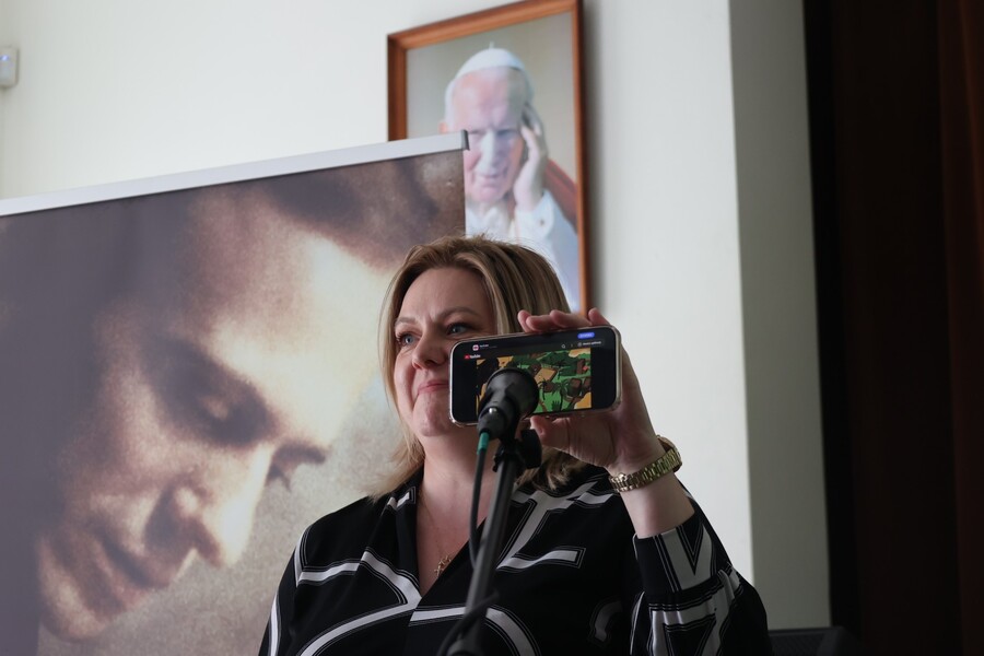 Urszula Gierasimiuk na konferencji naukowej „Życie trzeba godnie przeżyć” – Łańcut, 5 czerwca 2025. Fot. Katarzyna Gajda-Bator (IPN)