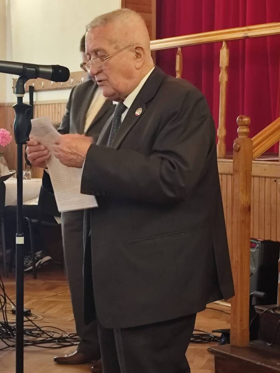 Odsłonięcie tablicy upamiętniającej ofiary pacyfikacji wsi Kozłówek i Markuszowa 3 lipca 1943 r. – Kozłówek, 8 czerwca 2025. Fot. Hubert Buty (IPN)