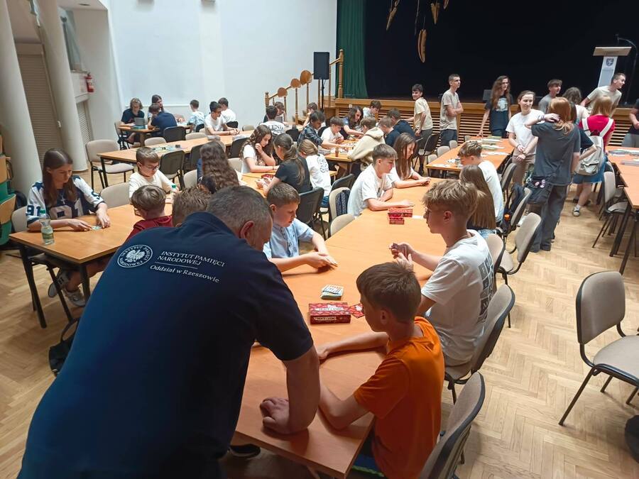 Eliminacje Ligi Planszówek w Centrum Kultury im. Józefa Mehoffera w Ropczycach, 5 czerwca 2025. Fot. Katarzyna Hudzicka-Chochorowska