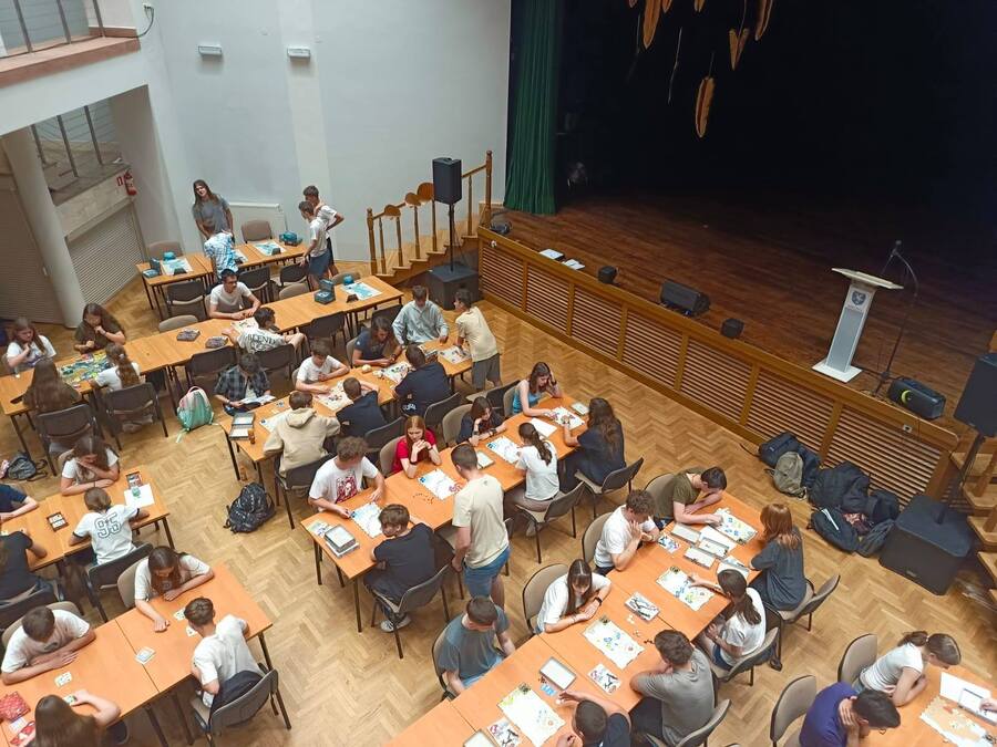 Eliminacje Ligi Planszówek w Centrum Kultury im. Józefa Mehoffera w Ropczycach, 5 czerwca 2025. Fot. Katarzyna Hudzicka-Chochorowska