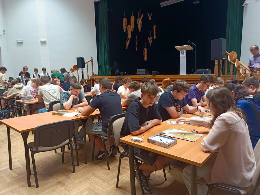 Eliminacje Ligi Planszówek w Centrum Kultury im. Józefa Mehoffera w Ropczycach, 5 czerwca 2025. Fot. Katarzyna Hudzicka-Chochorowska