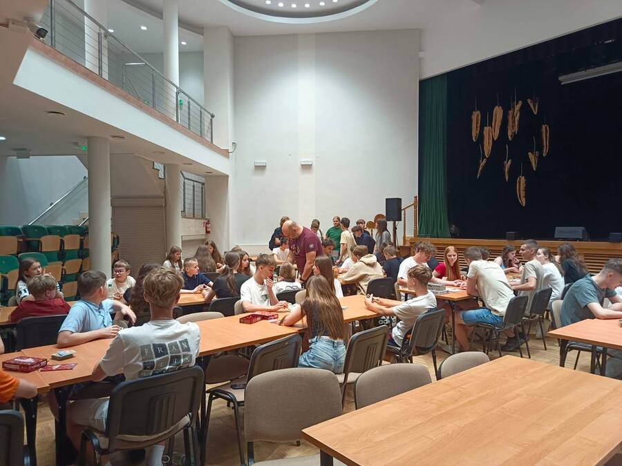 Eliminacje Ligi Planszówek w Centrum Kultury im. Józefa Mehoffera w Ropczycach, 5 czerwca 2025. Fot. Katarzyna Hudzicka-Chochorowska