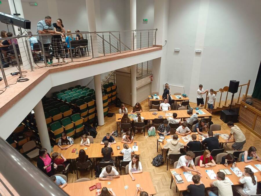 Eliminacje Ligi Planszówek w Centrum Kultury im. Józefa Mehoffera w Ropczycach, 5 czerwca 2025. Fot. Katarzyna Hudzicka-Chochorowska
