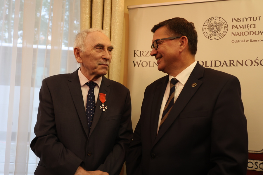 Czesław Nowak i dr hab. Dariusz Iwaneczko – Rzeszów, 11 września 2025. Fot. Katarzyna Gajda-Bator (IPN)